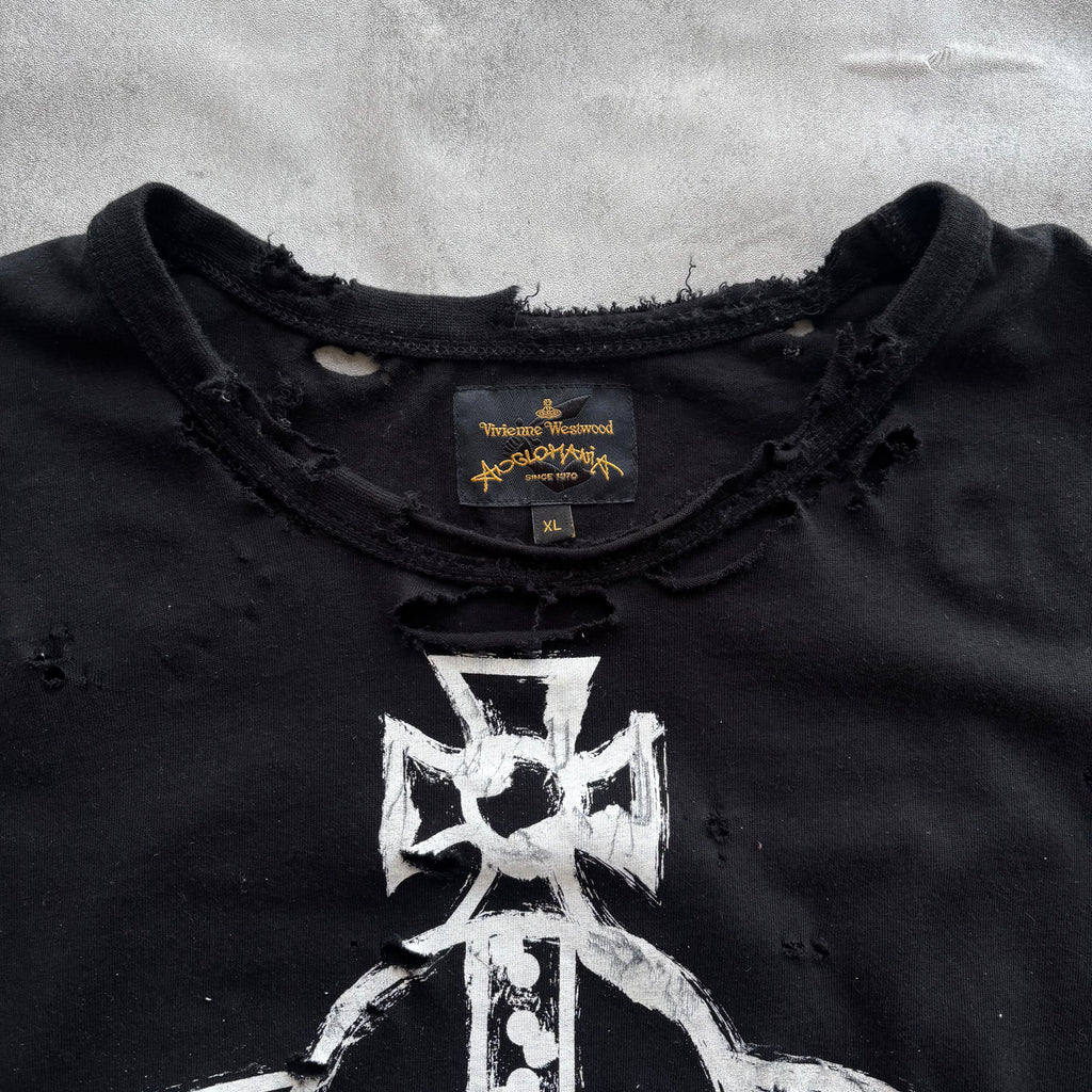 VIVIENNE WESTWOOD DISTRESSED T-SHIRT