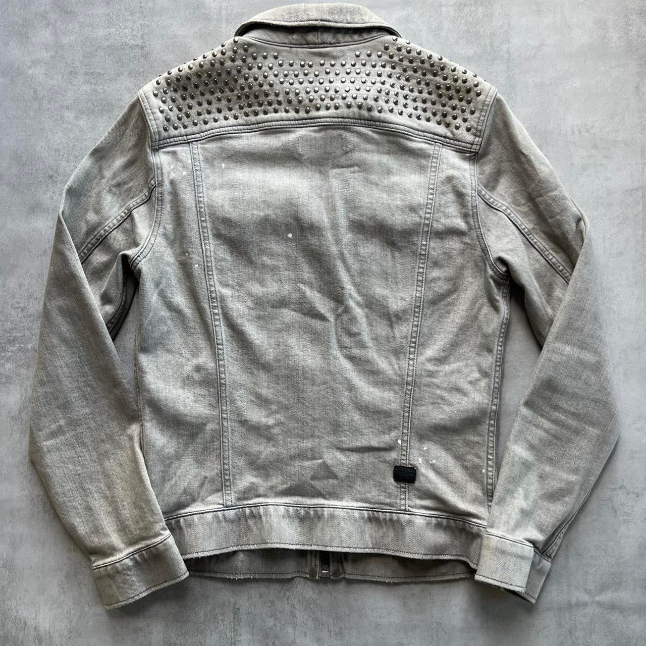 G-STAR STUDDED DENIM JACKET