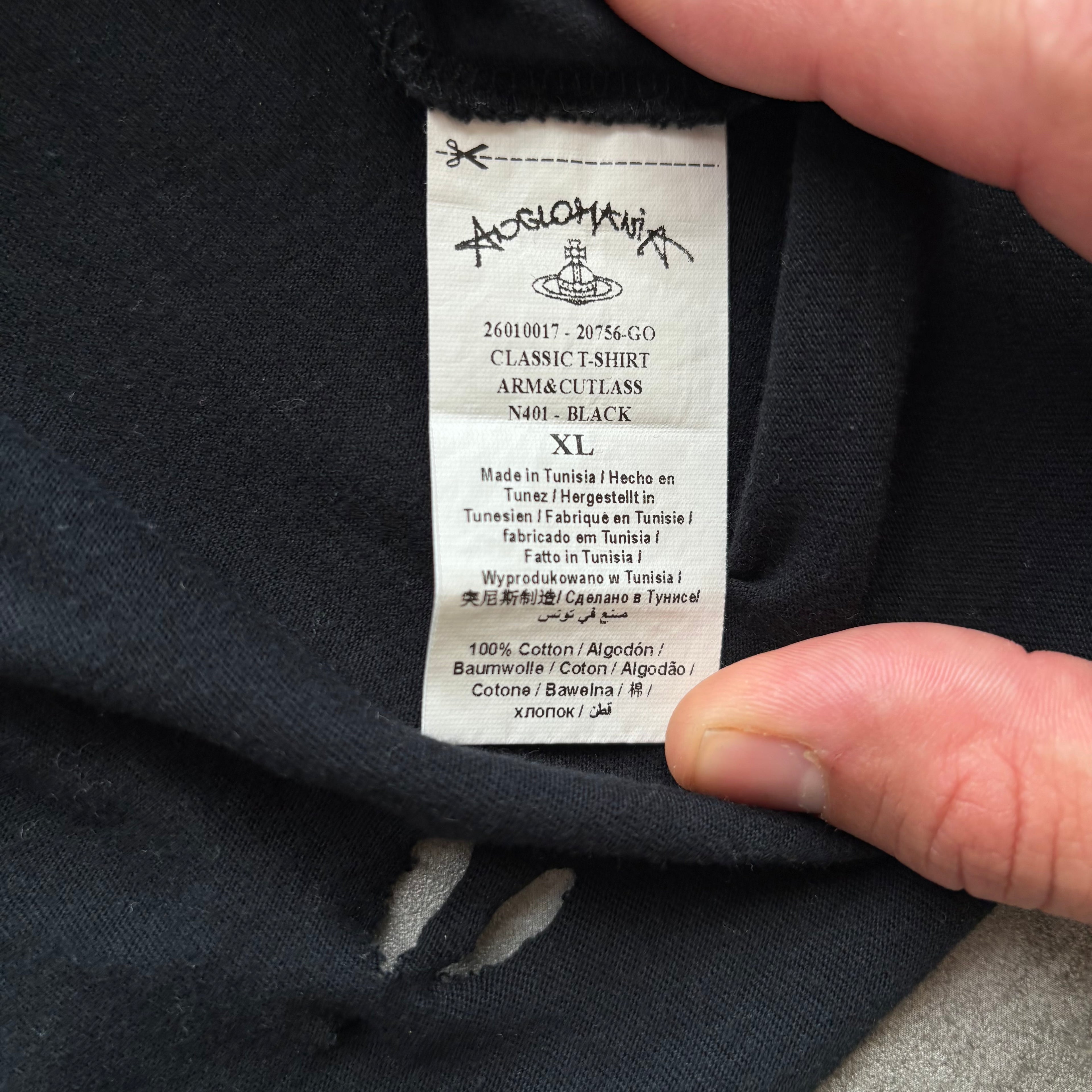 VIVIENNE WESTWOOD DISTRESSED T-SHIRT