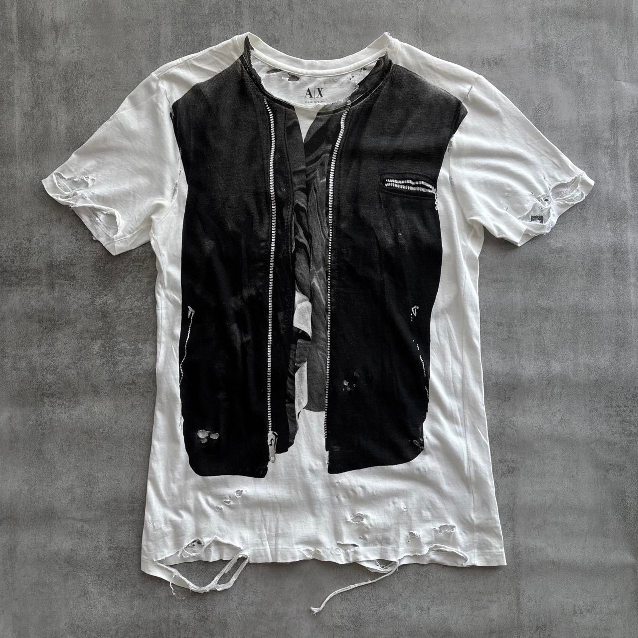 ARMANI DISTRESSED T-SHIRT