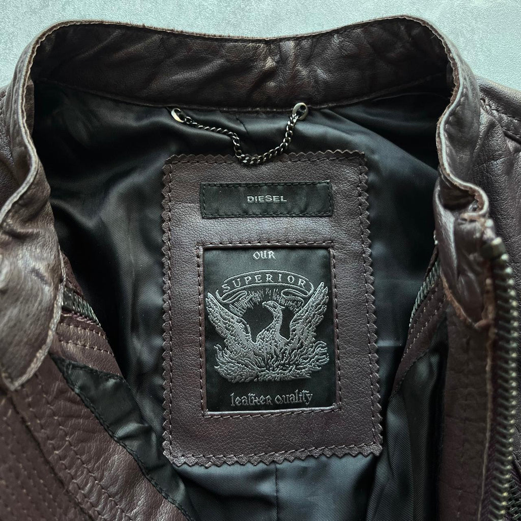 DIESEL LEATHER BIKER JACKET