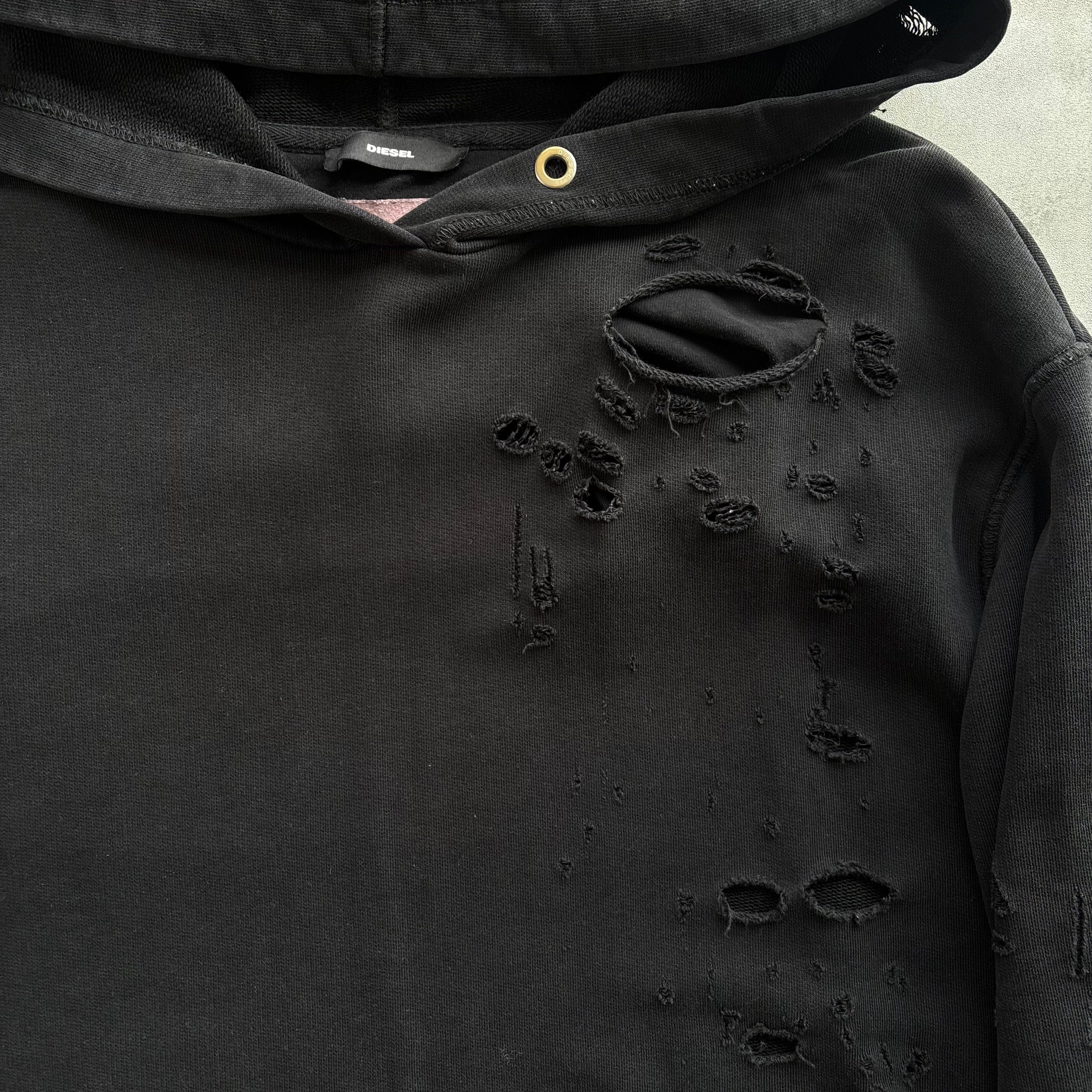 DIESEL DISTRESSED HOODIE