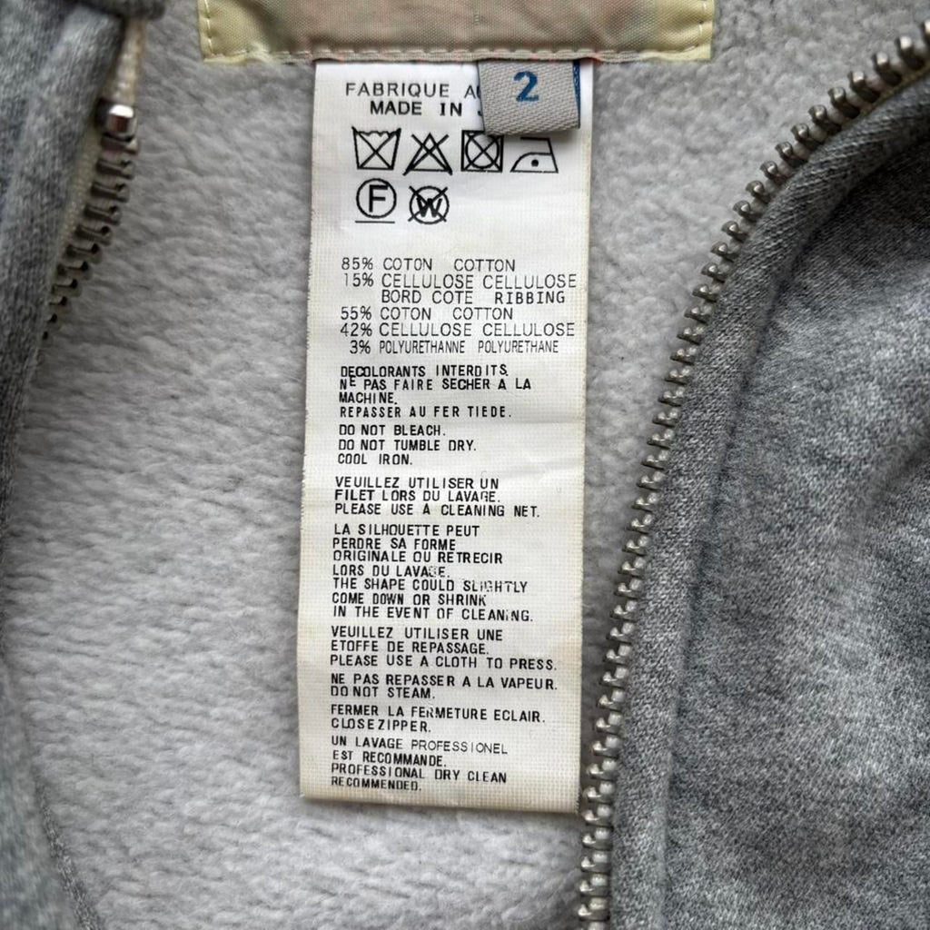 YOHJI YAMAMOTO ASSYMETRIC ZIP HOODIE