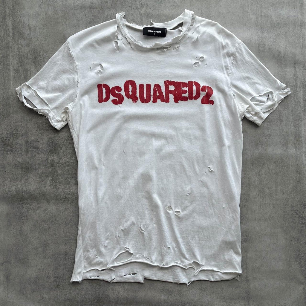 DSQUARED2 DISTRESSED T-SHIRT