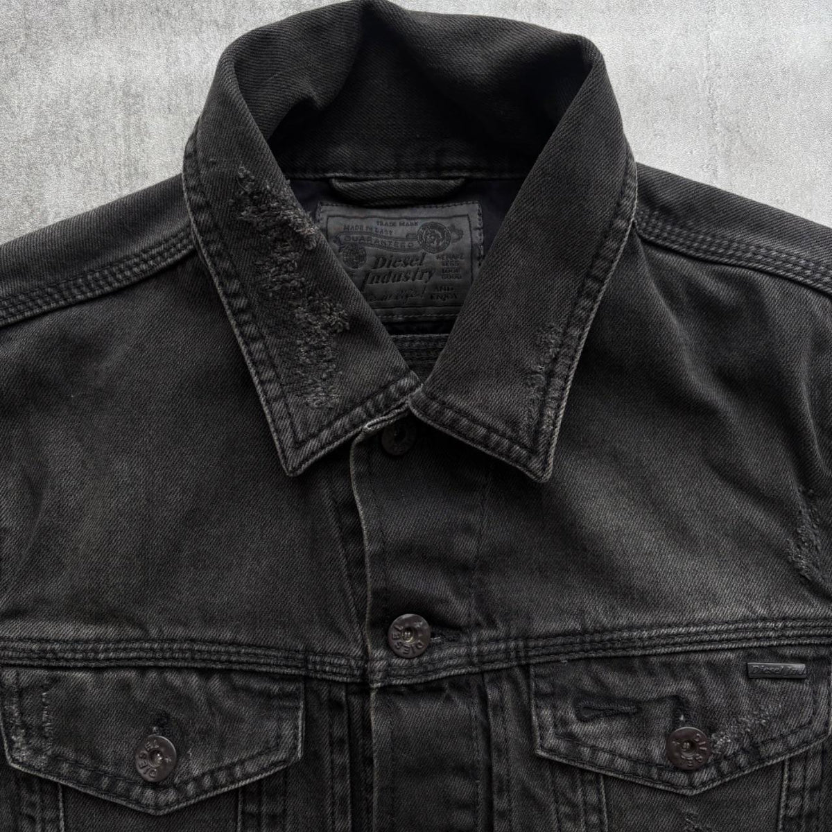 DIESEL DISTRESSED DENIM JACKET