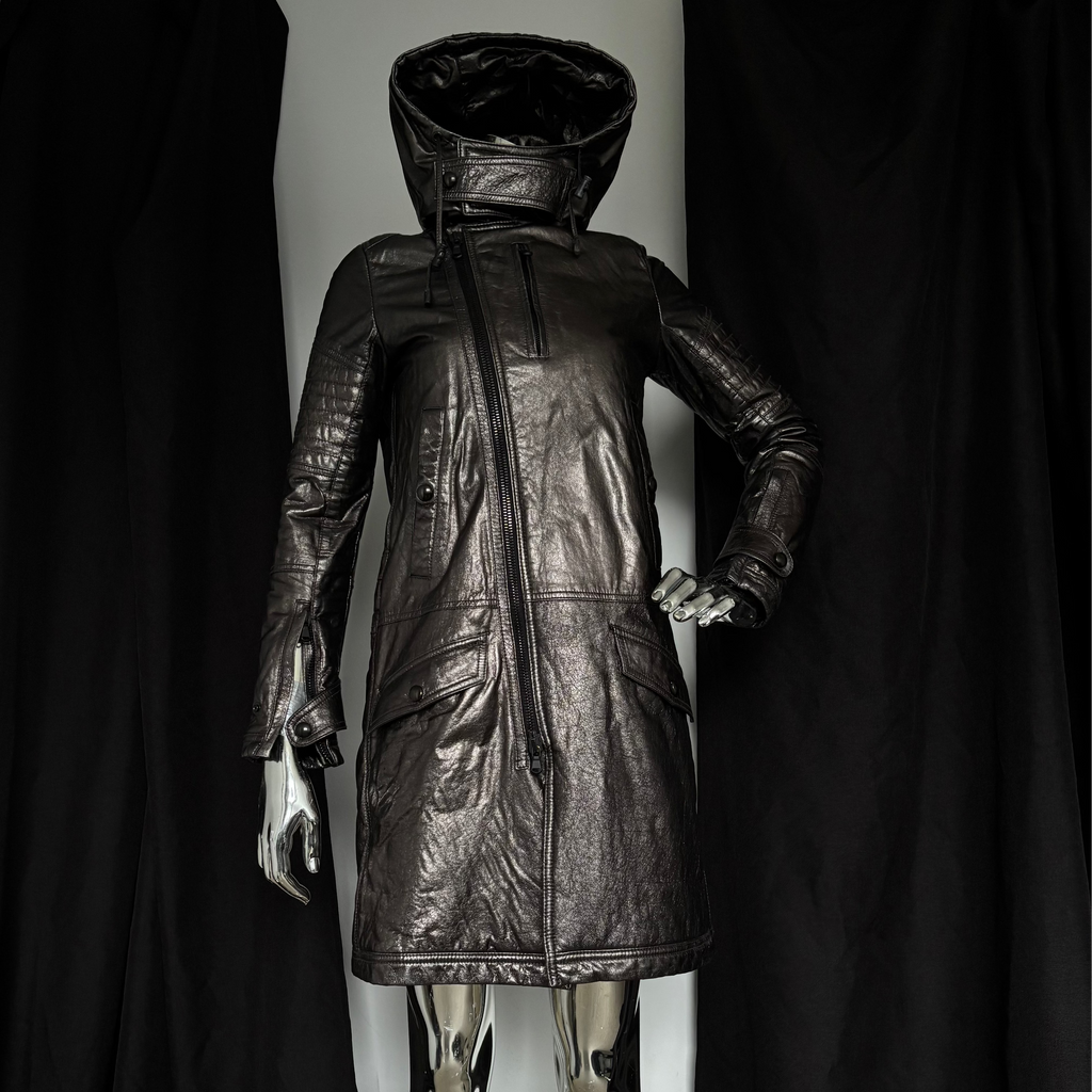DIESEL BLACK GOLD FW14 LEATHER COAT
