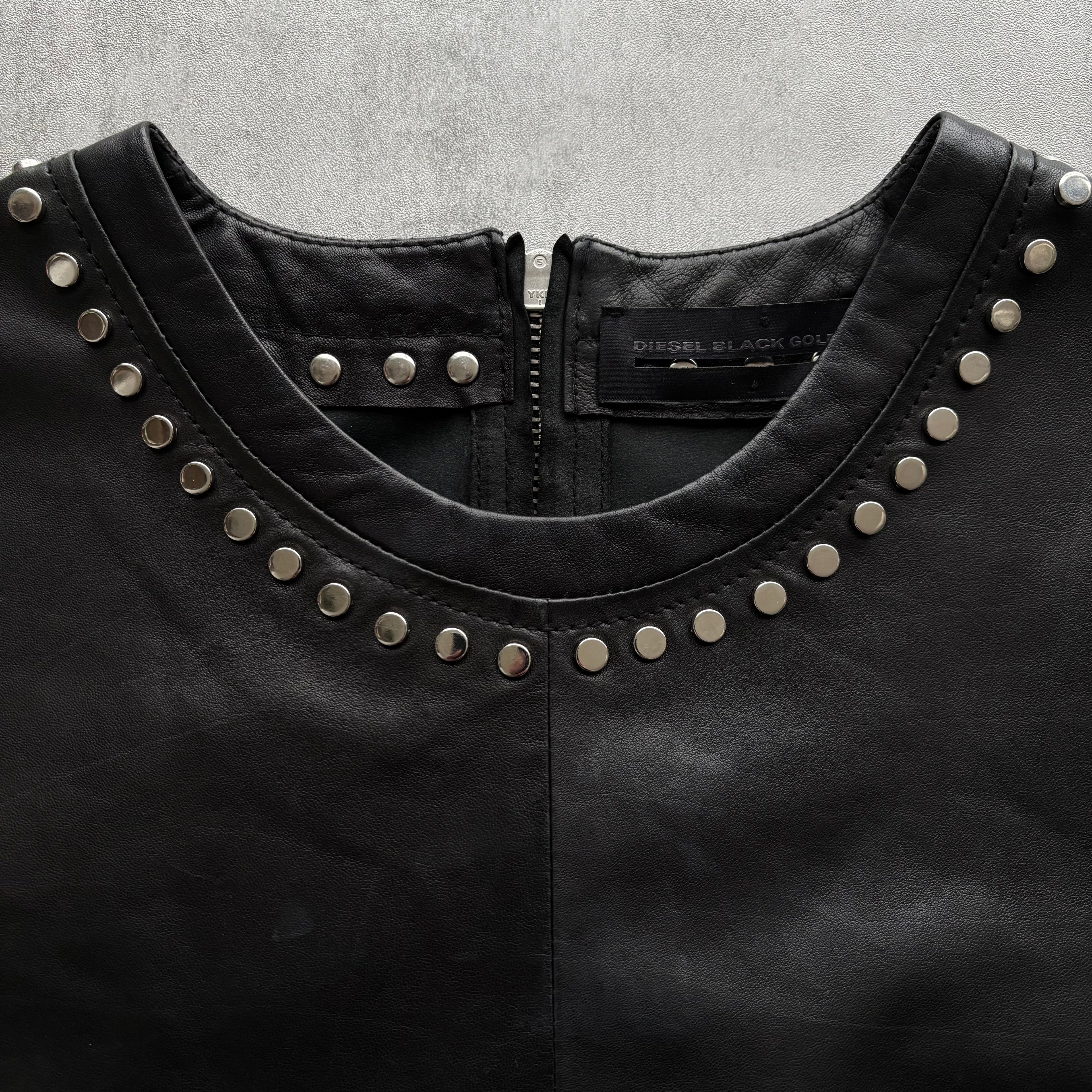 DIESEL BLACK GOLD FW15 LEATHER TOP