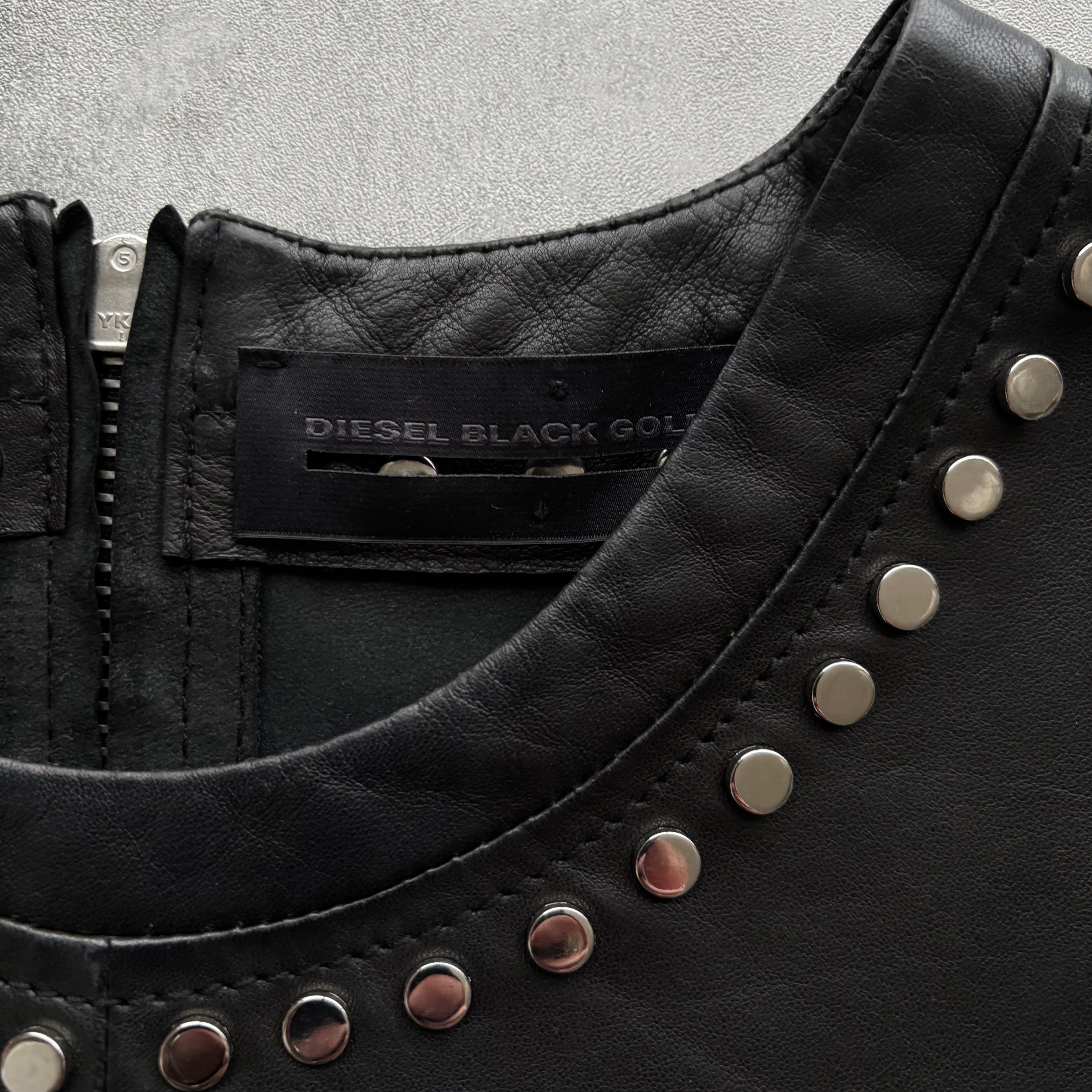 DIESEL BLACK GOLD FW15 LEATHER TOP
