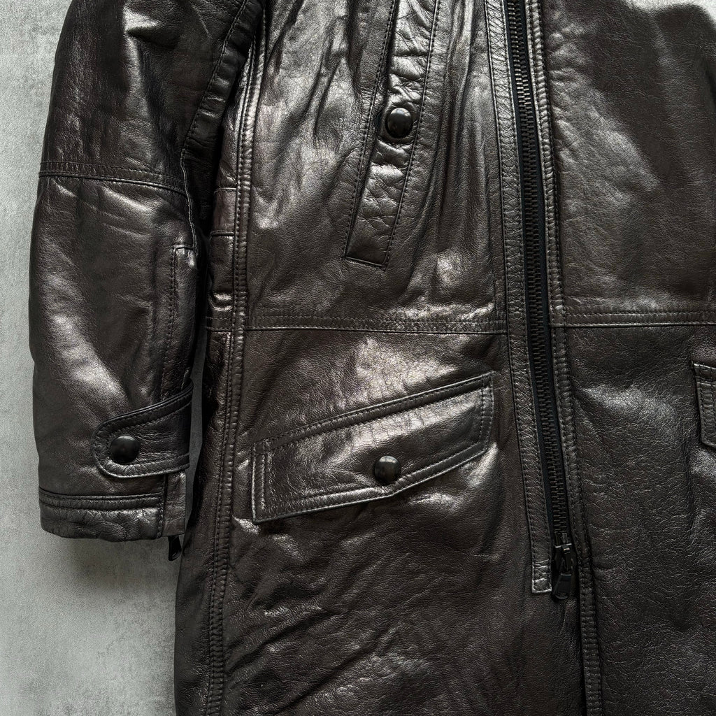DIESEL BLACK GOLD FW14 LEATHER COAT