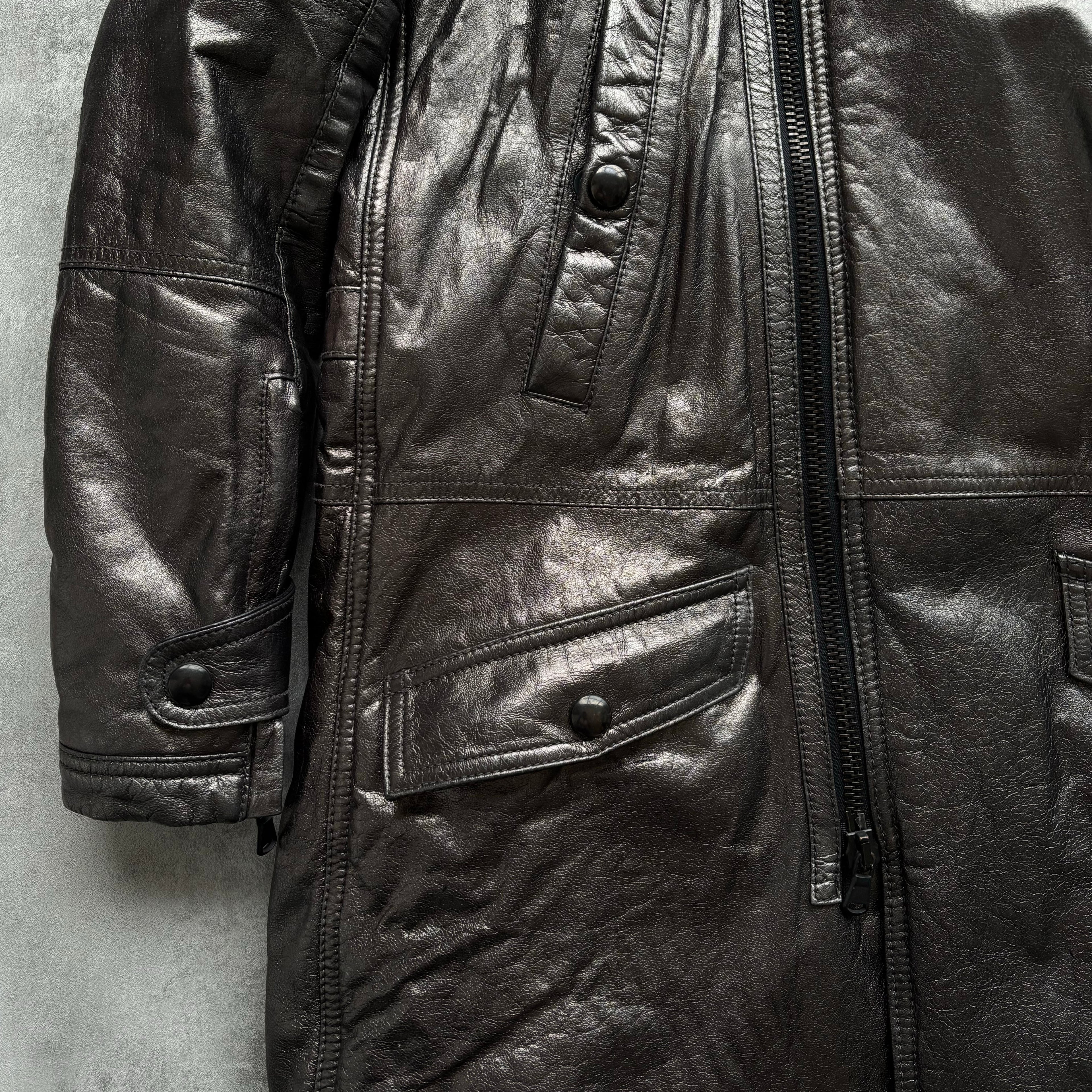 DIESEL BLACK GOLD FW14 LEATHER COAT