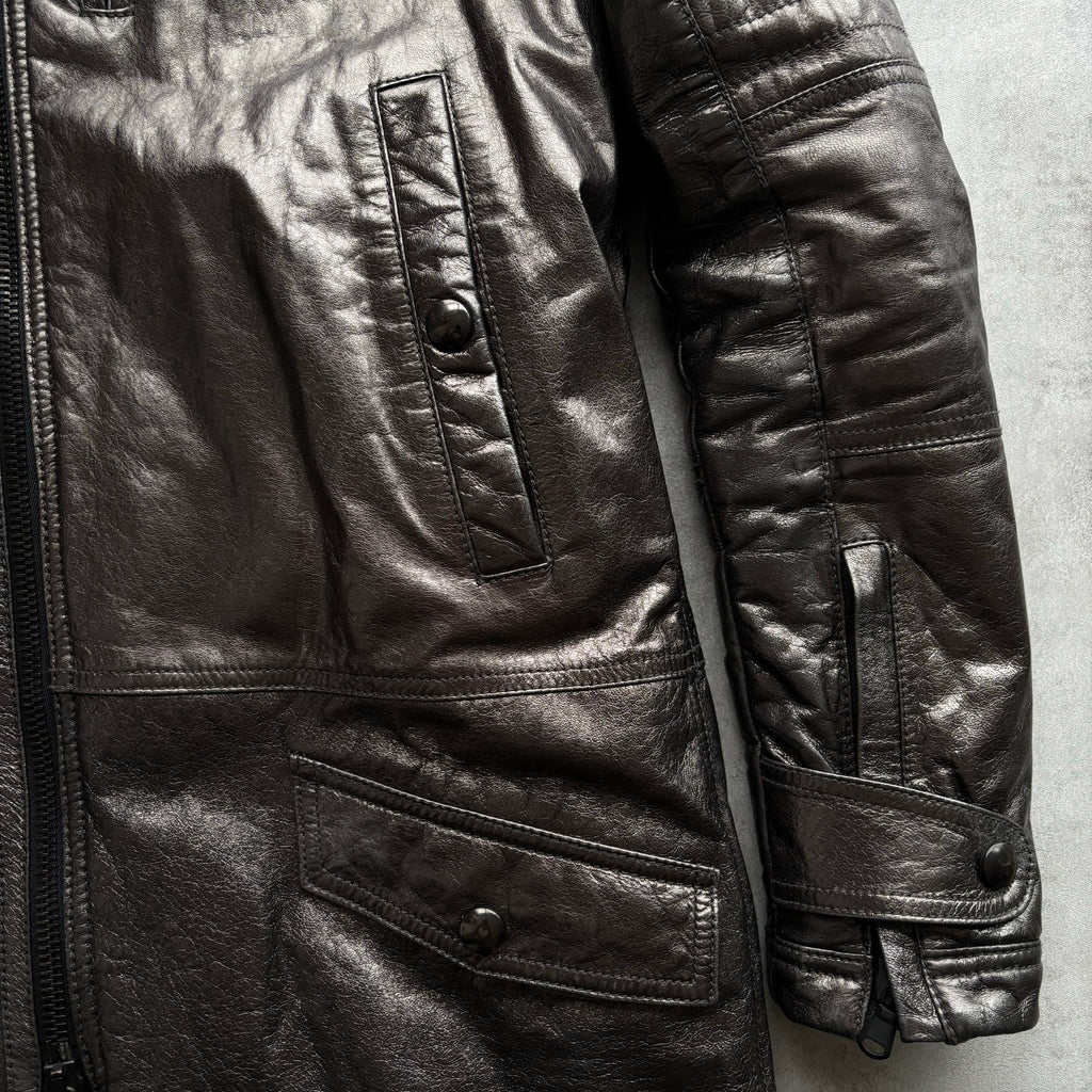 DIESEL BLACK GOLD FW14 LEATHER COAT