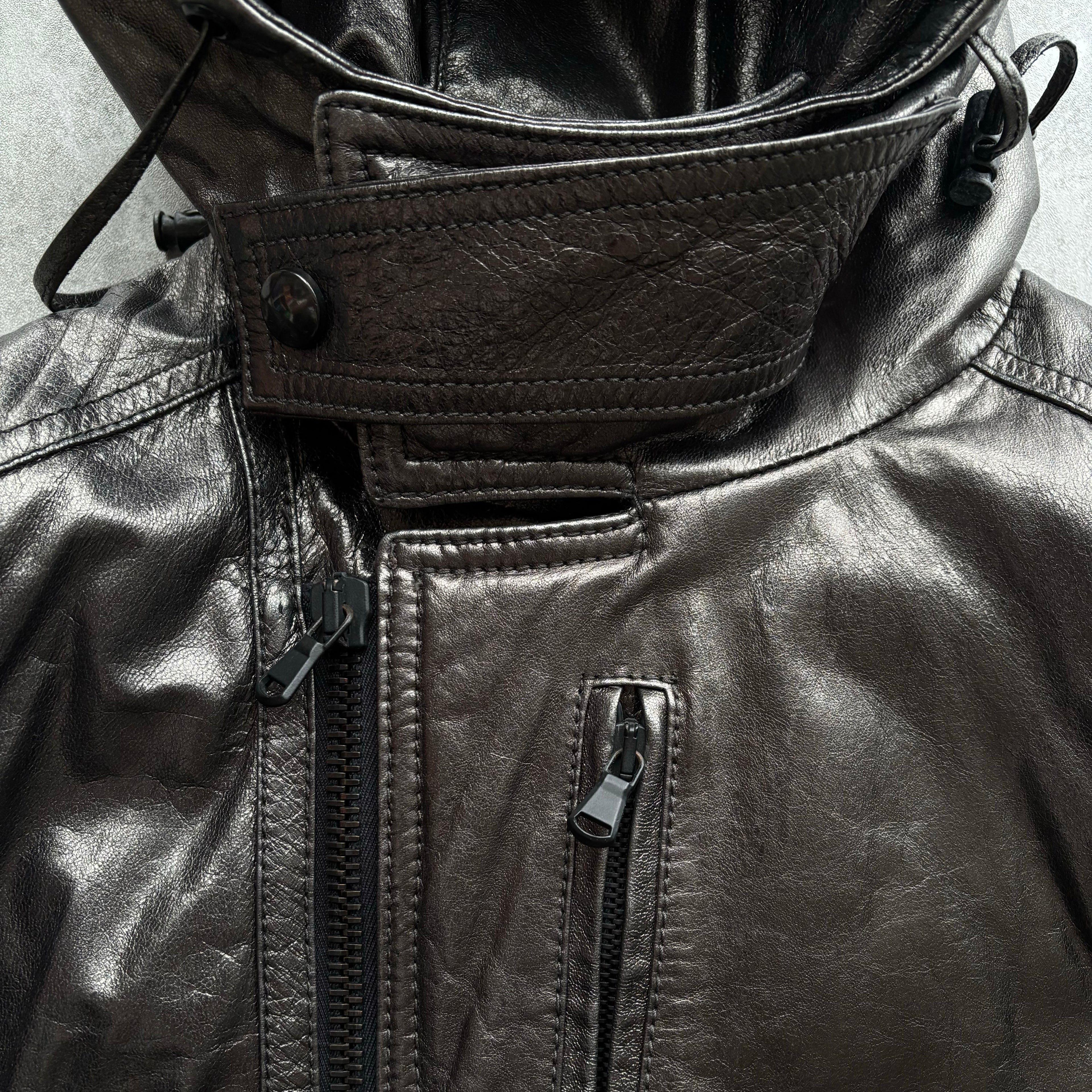 DIESEL BLACK GOLD FW14 LEATHER COAT