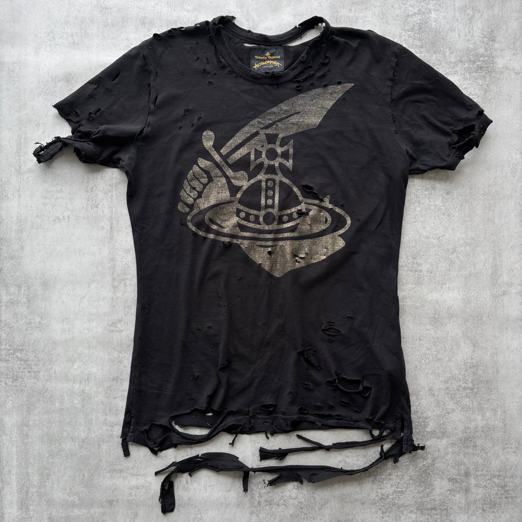 VIVIENNE WESTWOOD DISTRESSED T-SHIRT