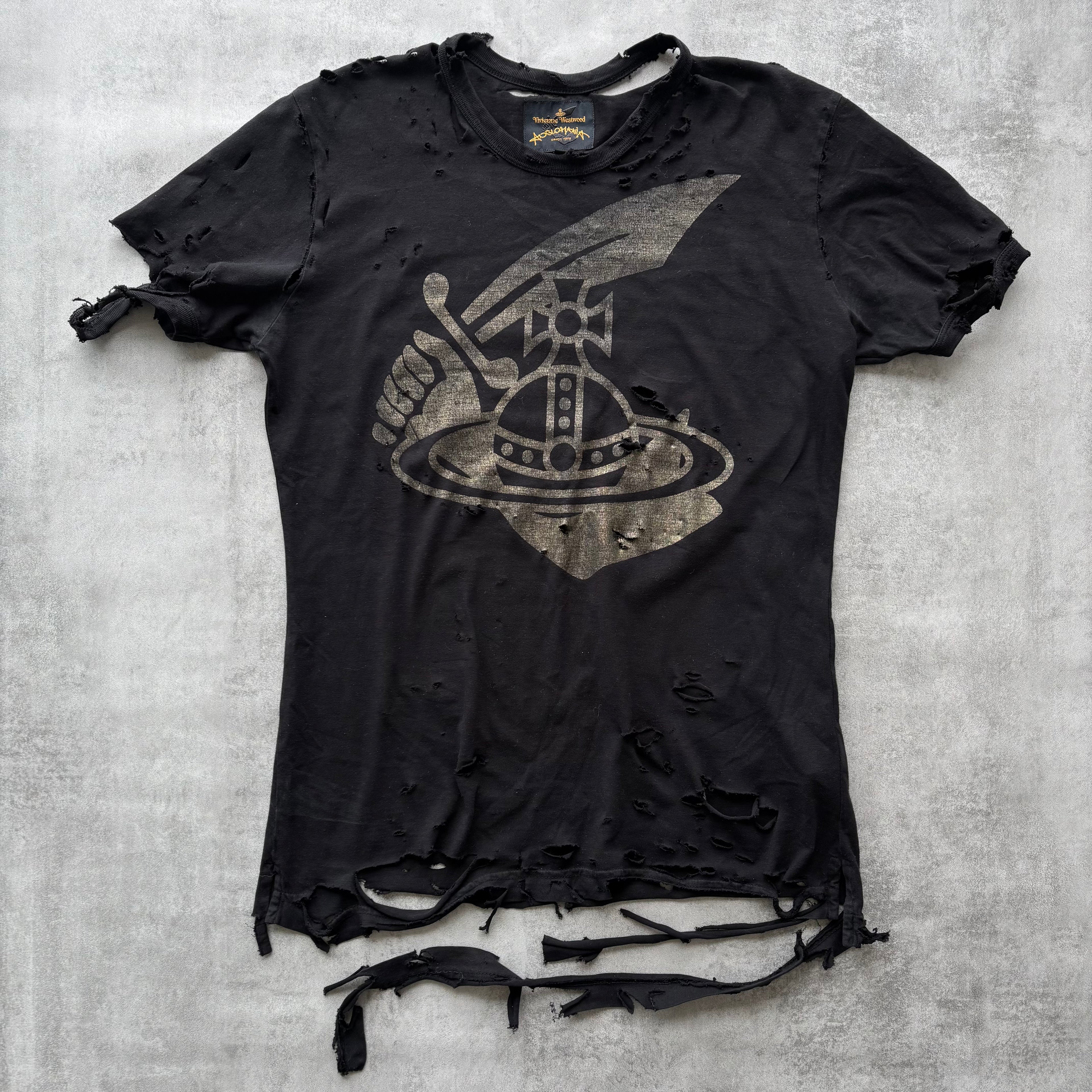 VIVIENNE WESTWOOD DISTRESSED T-SHIRT
