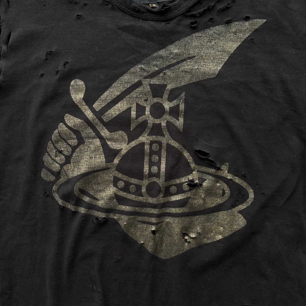 VIVIENNE WESTWOOD DISTRESSED T-SHIRT