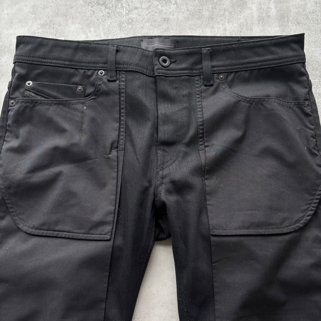 DIESEL BLACK GOLD LAYERED JEANS