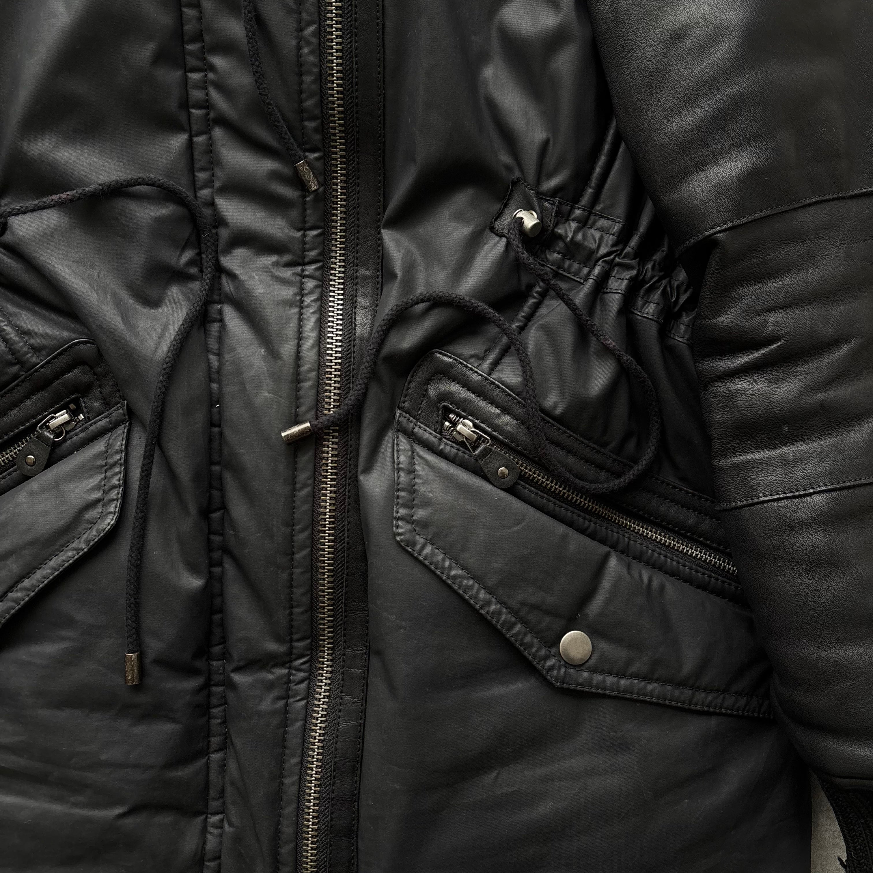 DIESEL BLACK GOLD LEATHER COAT