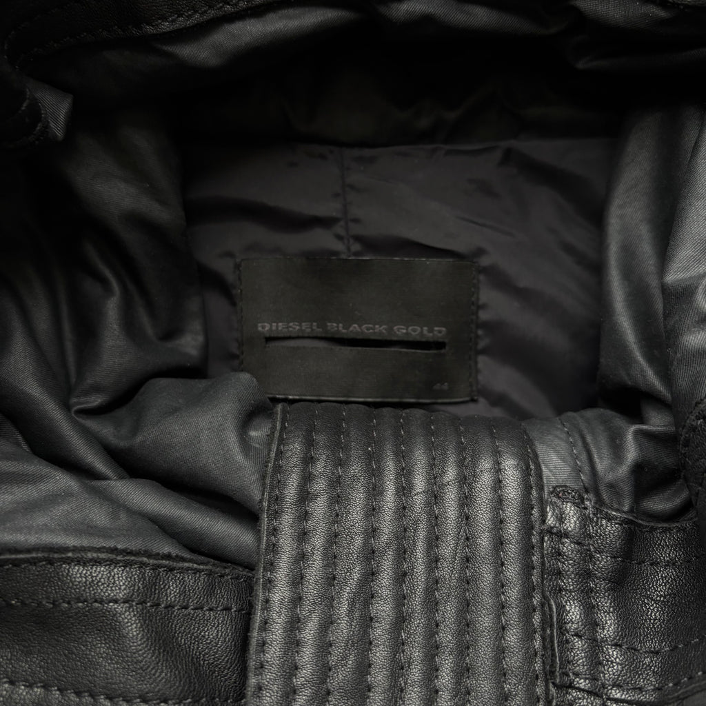 DIESEL BLACK GOLD LEATHER COAT