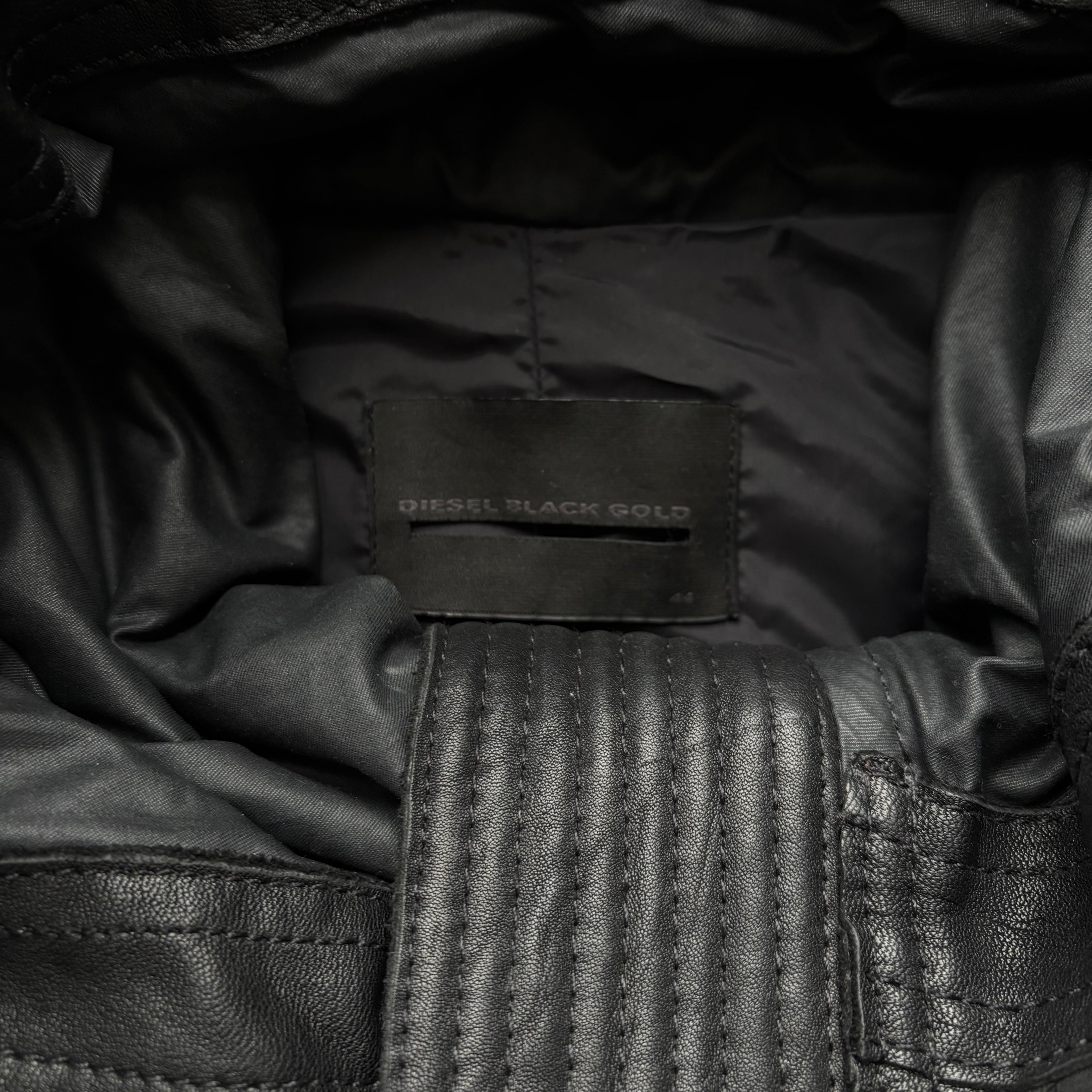 DIESEL BLACK GOLD LEATHER COAT