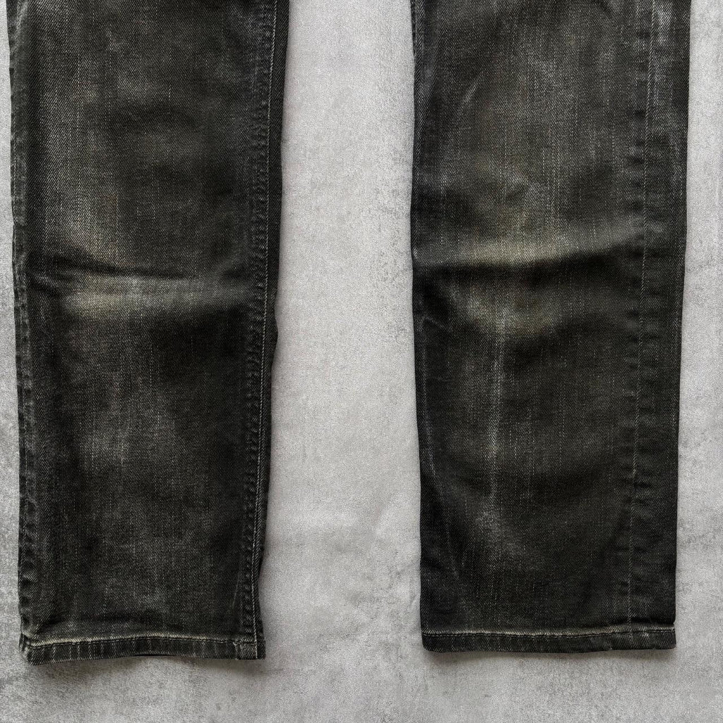 DIESEL BLACK GOLD DISTRESSED JEANS