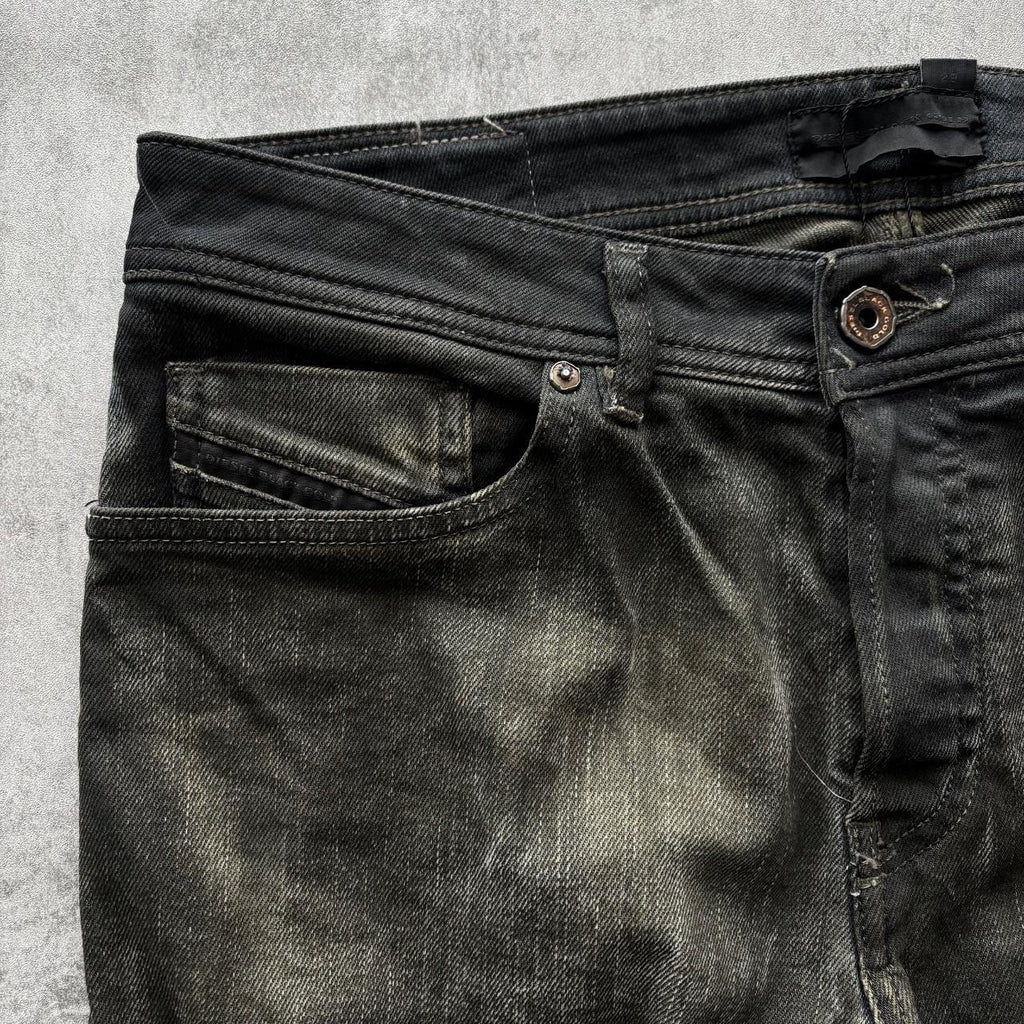 DIESEL BLACK GOLD DISTRESSED JEANS