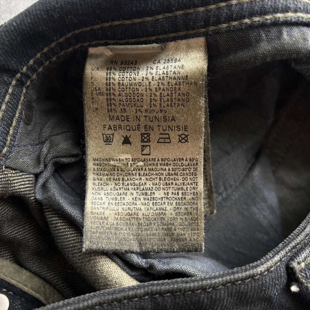 DIESEL BLACK GOLD DISTRESSED JEANS