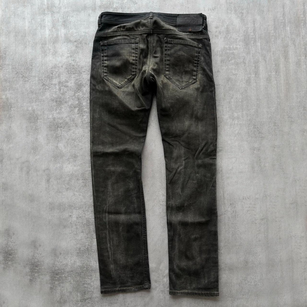 DIESEL BLACK GOLD DISTRESSED JEANS
