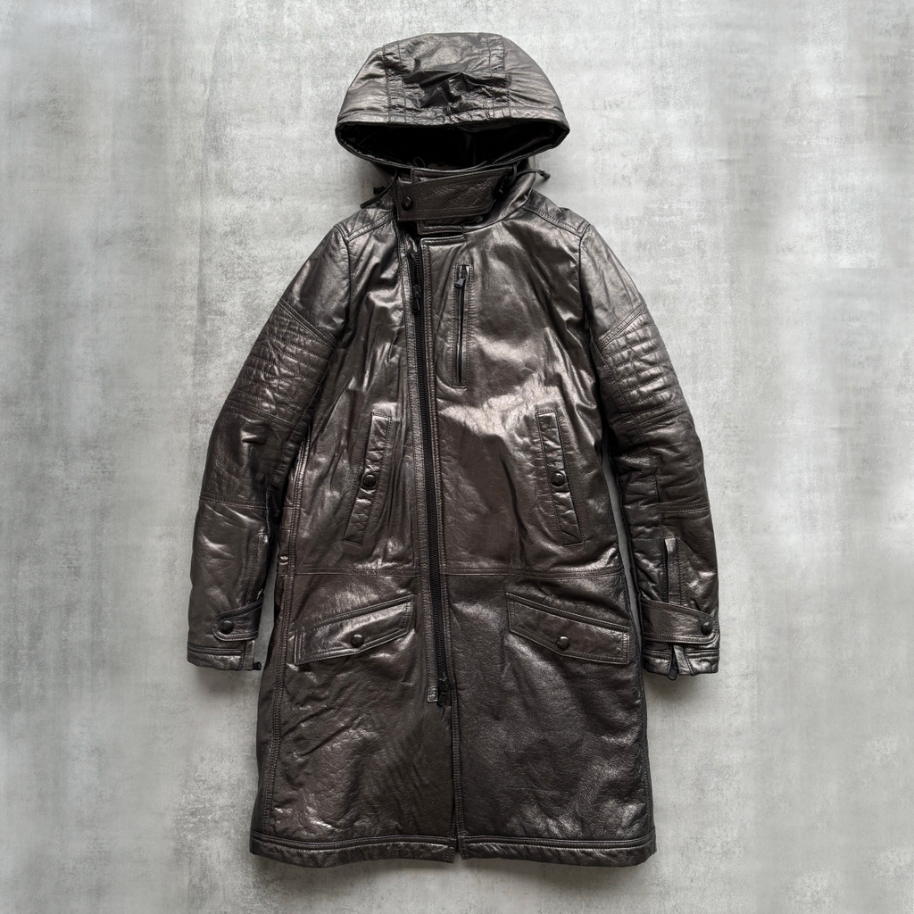 DIESEL BLACK GOLD FW14 LEATHER COAT